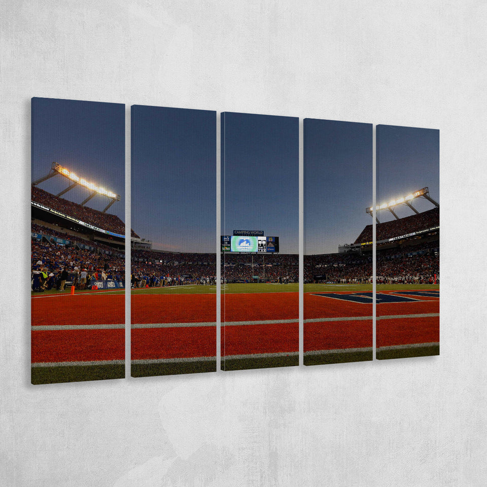 Camping World Stadium Field, Stadium Canvas, Sport Art, Gift for him, Multi Panels B, Canvas Prints Wall Art Decor