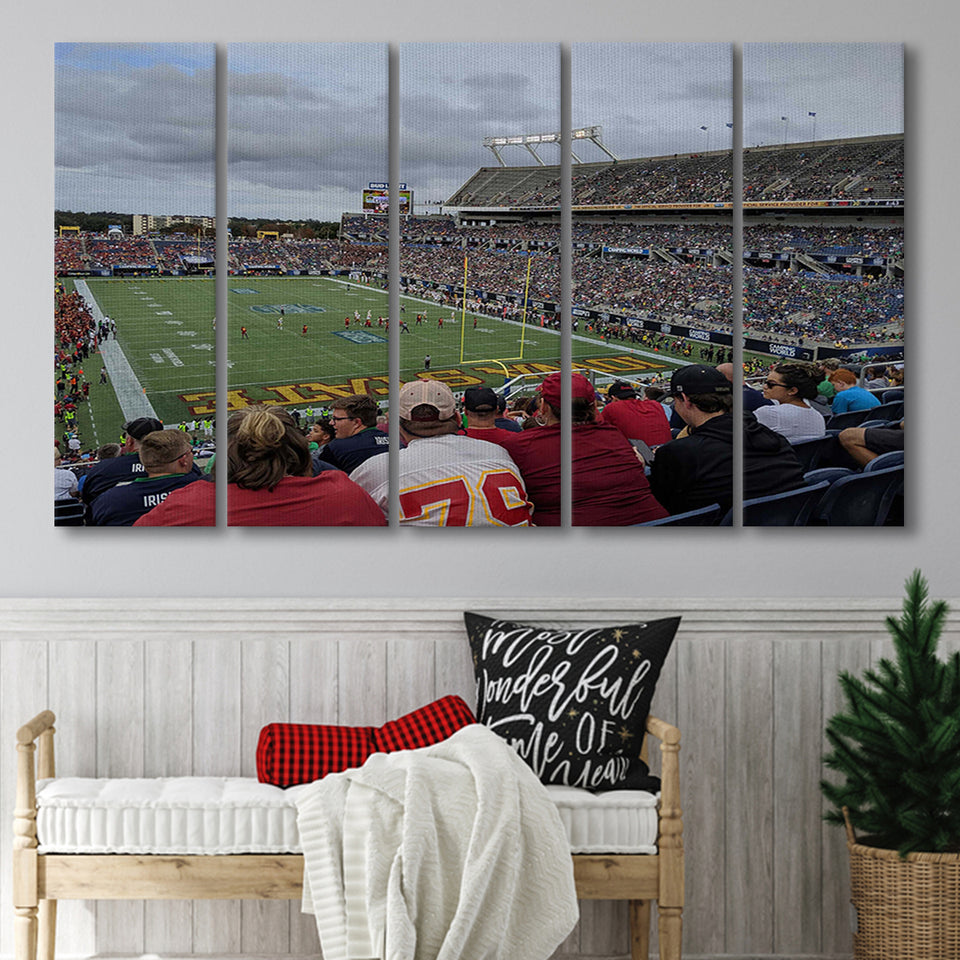 Camping World Stadium, Stadium Canvas, Sport Art, Gift for him, Multi Panels B, Canvas Prints Wall Art Decor