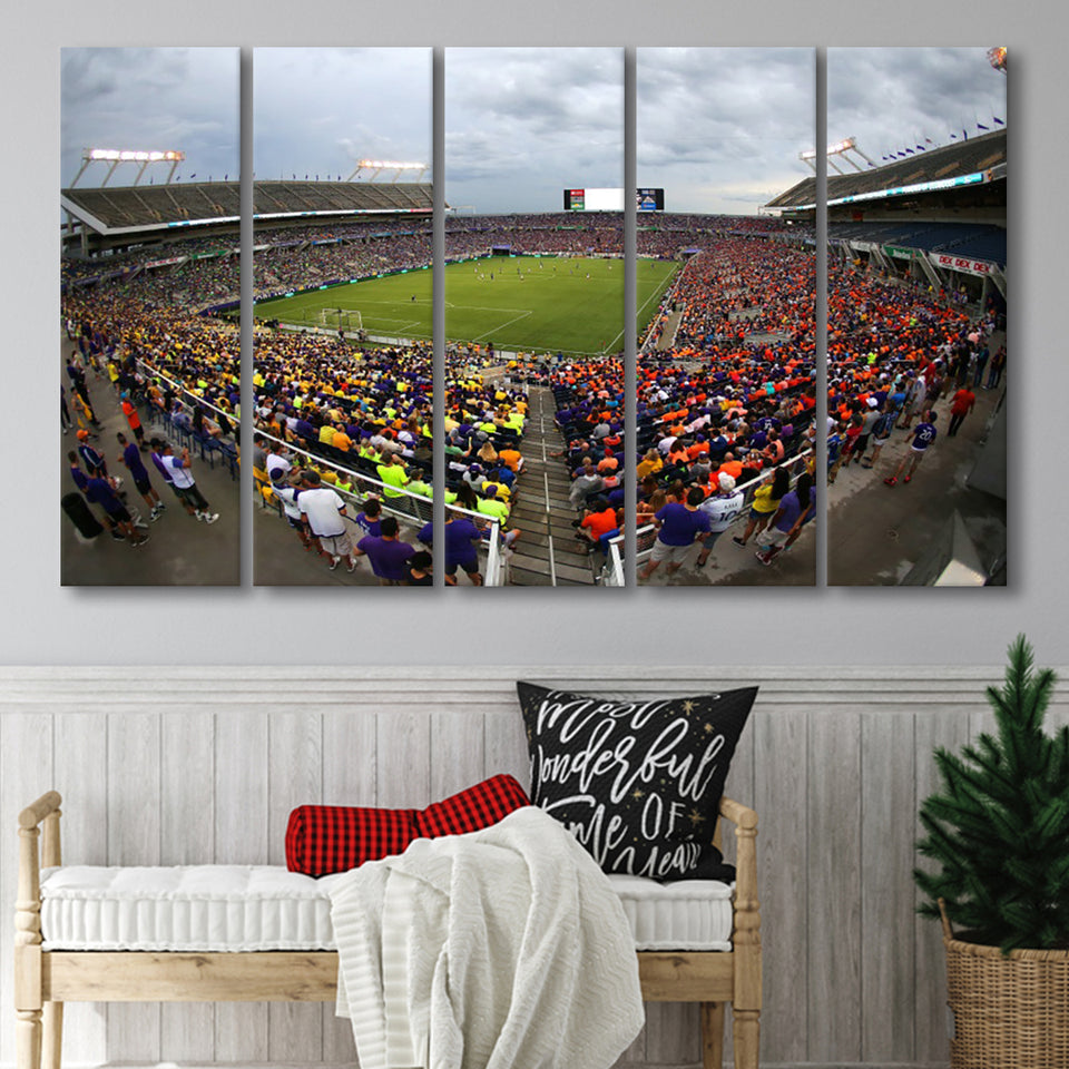 Camping World Stadium in Orlando, Stadium Canvas, Sport Art, Gift for him, Multi Panels B, Canvas Prints Wall Art Decor