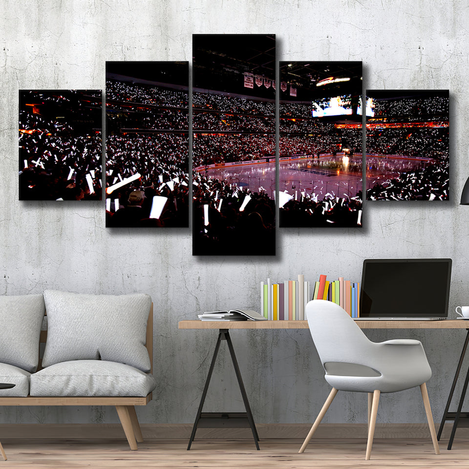 Capital One Arena, Stadium Canvas, Sport Art, Large Canvas, Multi Panels, Canvas Prints Wall Art Decor
