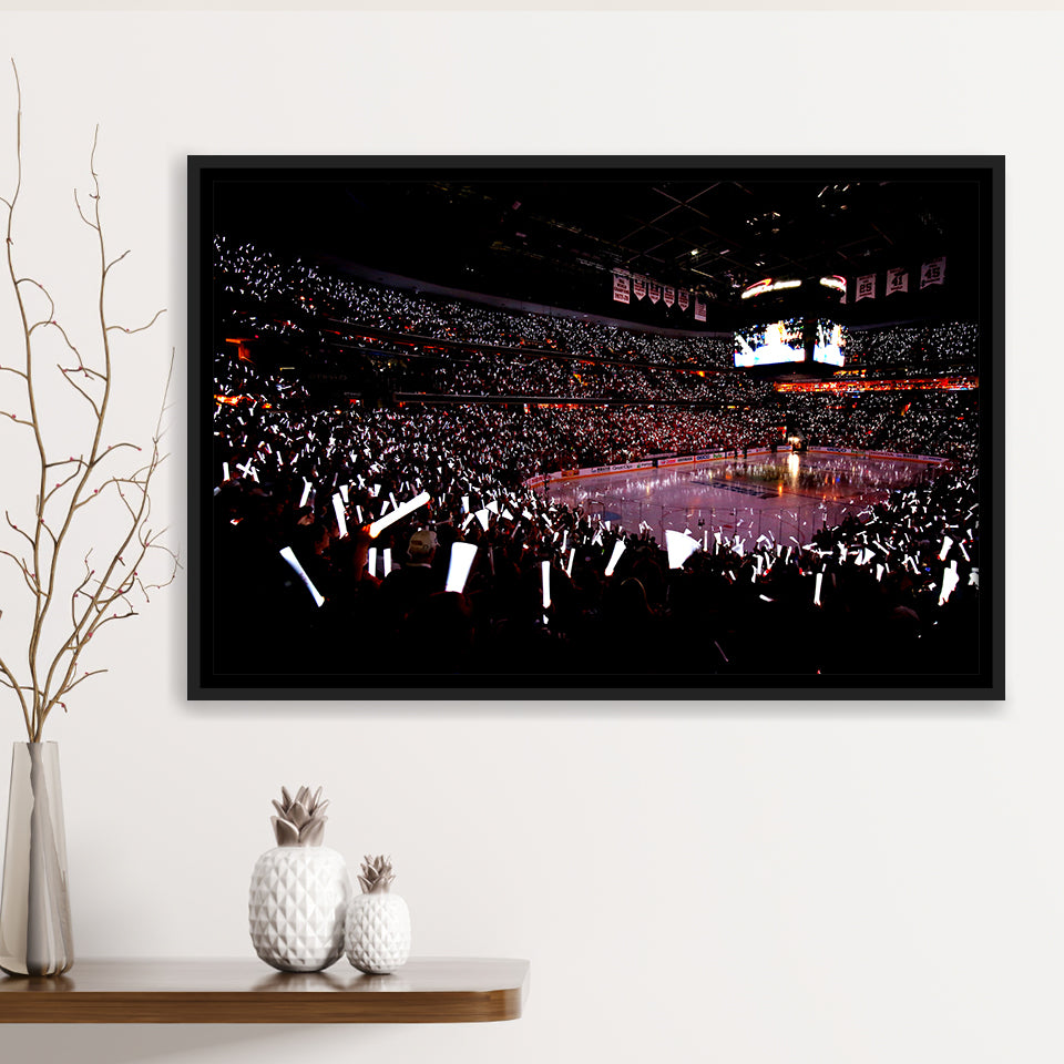 Capital One Arena, Stadium Canvas, Sport Art, Gift for him, Framed Canvas Prints Wall Art Decor, Framed Picture