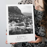 Capri Italy Black And White Art Canvas Prints Wall Art Home Decor