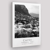 Capri Italy Black And White Art Canvas Prints Wall Art Home Decor
