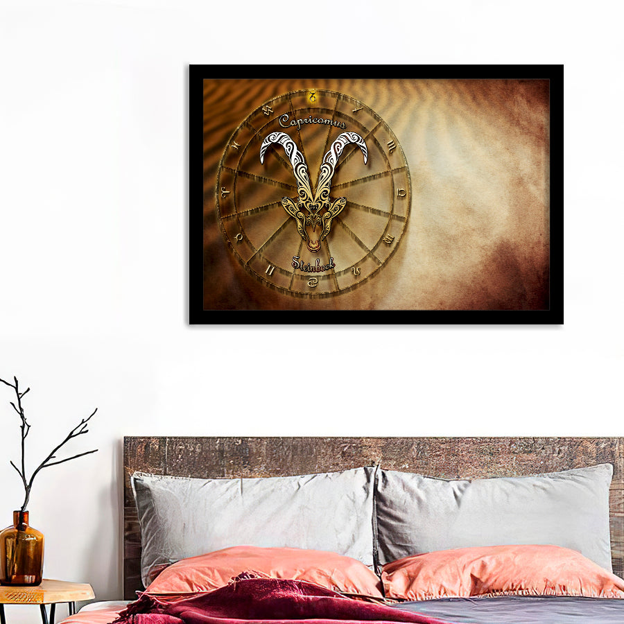 Capricorne Zodiaque Horoscope Le Framed Art Prints - Framed Prints, Prints For Sale, Painting Prints,Wall Art Decor