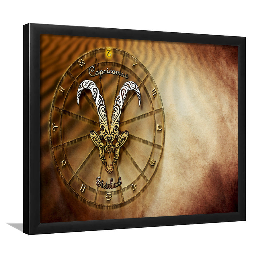 Capricorne Zodiaque Horoscope Le Framed Art Prints - Framed Prints, Prints For Sale, Painting Prints,Wall Art Decor