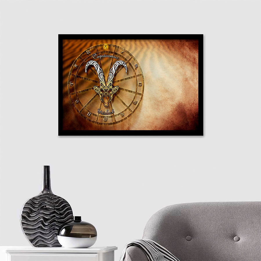 Capricorne Zodiaque Horoscope Le Framed Art Prints - Framed Prints, Prints For Sale, Painting Prints,Wall Art Decor