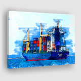 Cargo Ship Canvas Prints Wall Art Decor - Painting Canvas, Art Print, Home Decor, Ready to Hang