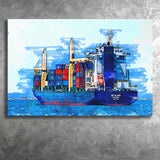 Cargo Ship Canvas Prints Wall Art Decor - Painting Canvas, Art Print, Home Decor, Ready to Hang