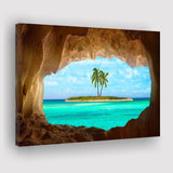 Caribbean Island Beach Canvas Wall Art Canvas Prints Wall Art, Home Living Room Decor, Large Canvas
