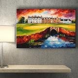 Carnoustie Golf Club Carnoustie Scotland Painting Art Canvas Prints Wall Art, Painting Art Home Decor