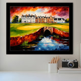Carnoustie Golf Club Carnoustie Scotland Painting Art Framed Art Prints Wall Decor, Framed Painting Art