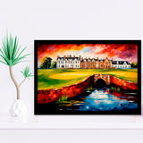 Carnoustie Golf Club Carnoustie Scotland Painting Art Framed Art Prints Wall Decor, Framed Painting Art