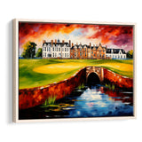 Carnoustie Golf Club Carnoustie Scotland Painting Art, Framed Canvas Prints Wall Art Decor, Floating Frame