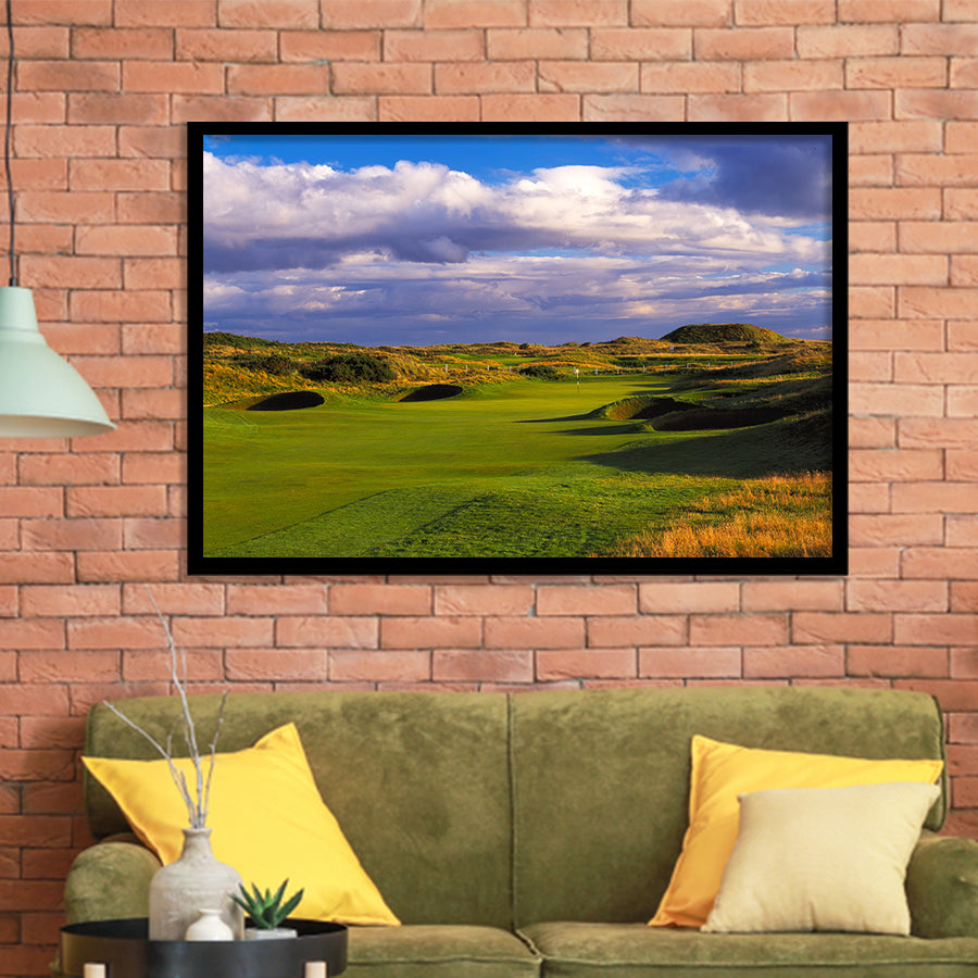 Carnoustie Golf Club Hole 02, Carnoustie, Scotland, Golf Sport Print, Golf Lover, Framed Art Prints Home Decor