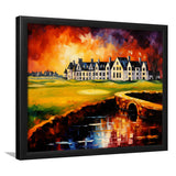 Carnoustie Golf Club Hole 02 Carnoustie Scotland Painting Framed Art Prints Wall Decor, Framed Painting Art