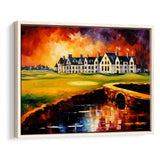 Carnoustie Golf Club Hole 02 Carnoustie Scotland Painting, Framed Canvas Prints Wall Art Decor, Floating Frame