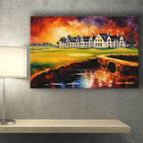 Carnoustie Golf Club Hole 02 Carnoustie Scotland Painting Canvas Prints Wall Art, Painting Art Home Decor