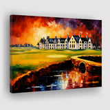Carnoustie Golf Club Hole 02 Carnoustie Scotland Painting Canvas Prints Wall Art, Painting Art Home Decor