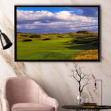 Carnoustie Golf Club Hole 02, Carnoustie, Scotland, Golf Art Print, Framed Canvas Prints Wall Art Decor, Floating Frame
