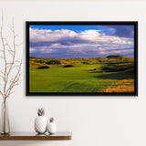 Carnoustie Golf Club Hole 02, Carnoustie, Scotland, Golf Art Print, Framed Canvas Prints Wall Art Decor, Floating Frame