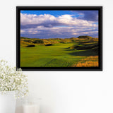 Carnoustie Golf Club Hole 02, Carnoustie, Scotland, Golf Art Print, Framed Canvas Prints Wall Art Decor, Floating Frame
