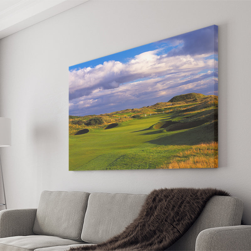 Carnoustie Golf Club Hole 02, Carnoustie, Scotland, Golf Art Print, Golf Lover, Canvas Prints Wall Art Decor