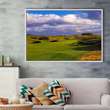 Carnoustie Golf Club Hole 02, Carnoustie, Scotland, Golf Art Print, Framed Canvas Prints Wall Art Decor, Floating Frame