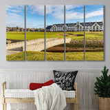 Carnoustie Golf Links, Hole 18, 5 Panels Extra Large Canvas Prints Wall Art Decor