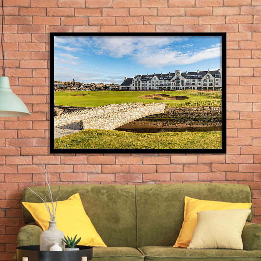 Carnoustie Golf Links, Hole 18, Golf Sport Print, Golf Lover, Framed Art Prints Home Decor