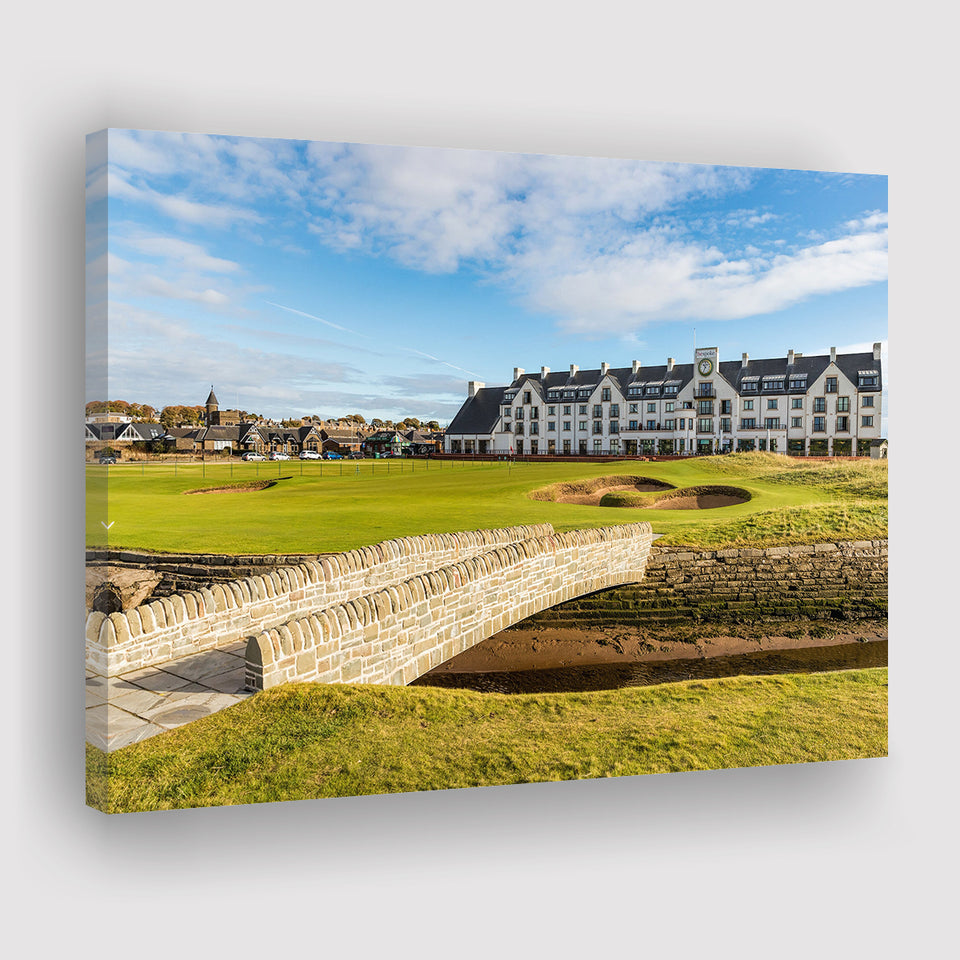 Carnoustie Golf Links, Hole 18, Golf Art Print, Golf Lover, Canvas Prints Wall Art Decor