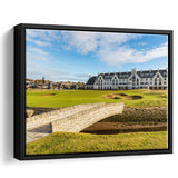 Carnoustie Golf Links, Hole 18, Golf Art Print, Framed Canvas Prints Wall Art Decor, Floating Frame