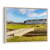 Carnoustie Golf Links, Hole 18, Golf Art Print, Framed Canvas Prints Wall Art Decor, Floating Frame