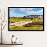 Carnoustie Golf Links, Hole 18, Golf Art Print, Framed Canvas Prints Wall Art Decor, Floating Frame