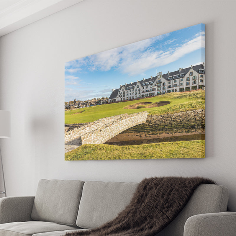 Carnoustie Golf Links, Hole 18, Golf Art Print, Golf Lover, Canvas Prints Wall Art Decor