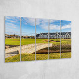 Carnoustie Golf Links, Hole 18, 5 Panels Extra Large Canvas Prints Wall Art Decor