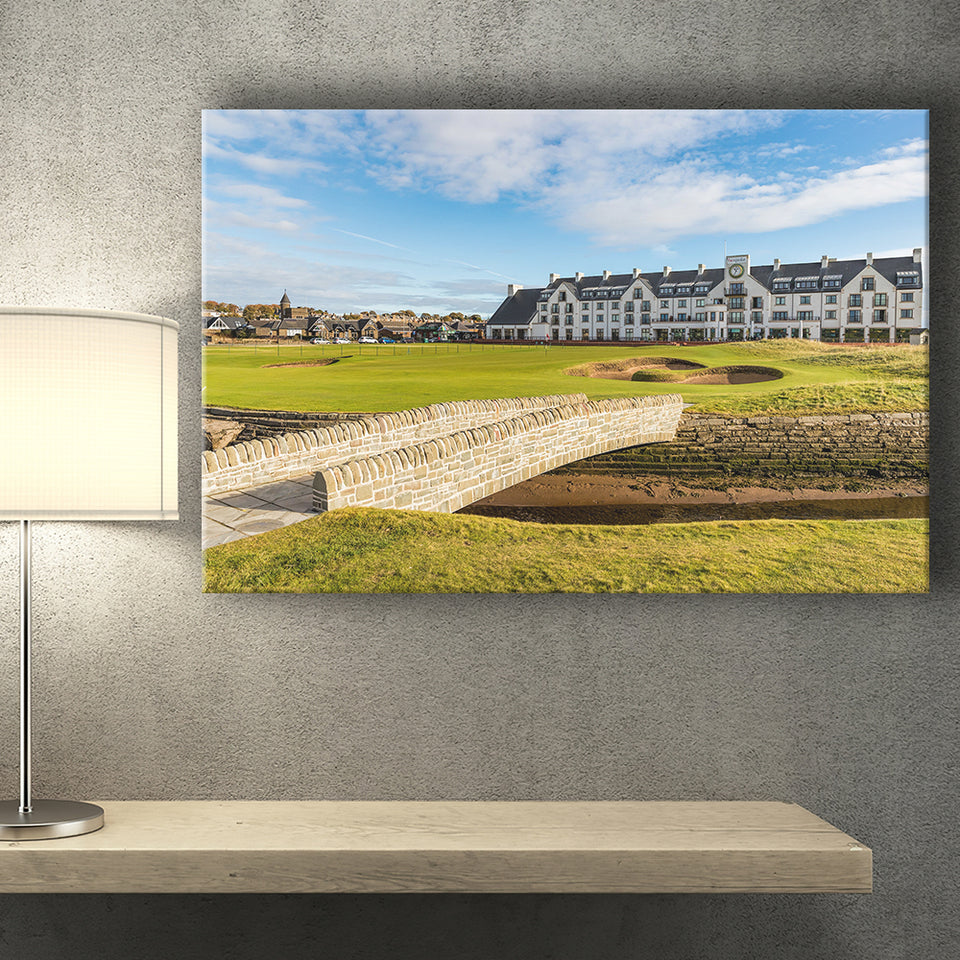 Carnoustie Golf Links, Hole 18, Golf Art Print, Golf Lover, Canvas Prints Wall Art Decor