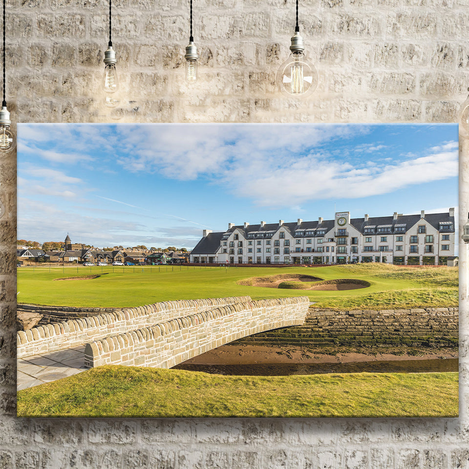 Carnoustie Golf Links, Hole 18, Golf Art Print, Golf Lover, Canvas Prints Wall Art Decor