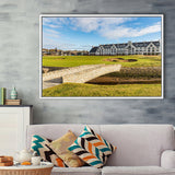 Carnoustie Golf Links, Hole 18, Golf Art Print, Framed Canvas Prints Wall Art Decor, Floating Frame