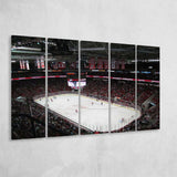 Carolina Hurricanes Wall Art Pnc Arena Stadium Canvas Prints Hockey,Multi Panels B,Sport Stadium Art Prints, Fan Gift