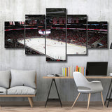 Carolina Hurricanes Wall Art Pnc Arena Stadium Canvas Prints Hockey,Multi Panels,Sport Stadium Art Prints, Fan Gift