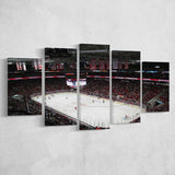 Carolina Hurricanes Wall Art Pnc Arena Stadium Canvas Prints Hockey,Multi Panels,Sport Stadium Art Prints, Fan Gift