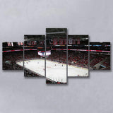 Carolina Hurricanes Wall Art Pnc Arena Stadium Canvas Prints Hockey,Multi Panels,Sport Stadium Art Prints, Fan Gift