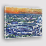Carolina Stadium Panthers Team Watercolor Bank America Stadium, Sport Art Prints Fan Gift, Canvas Prints Wall Art Decor