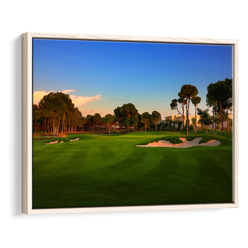 Carya Golf Club Kaden Golf Courses, Golf Art Print, Framed Canvas Prints Wall Art Decor, Floating Frame
