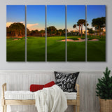 Carya Golf Club Kaden Golf Courses, 5 Panels Extra Large Canvas Prints Wall Art Decor
