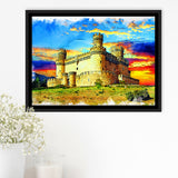 Castle of the Mendoza Framed Canvas Prints Wall Art Decor - Painting Canvas, Framed Picture, Home Decor