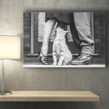Cat Lovers Black And White Print, Animal Lovers Canvas Prints Wall Art Home Decor