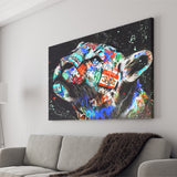 Cat Wildsleopard Graffiti Art Canvas Prints Wall Art Decor - Painting Canvas, Home Decor, Art Print, Art For Sale