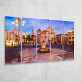 Catania, Sicily, Italy, Multi Panels, 5 Pieces B, Canvas Prints Wall Art Home Decor,X Large Canvas