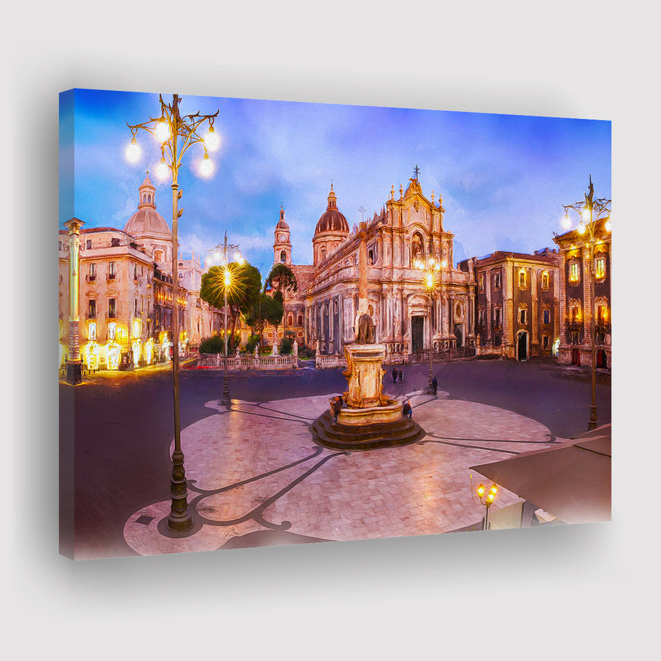 Catania, Sicily, Italy, Canvas Prints Wall Art Home Decor